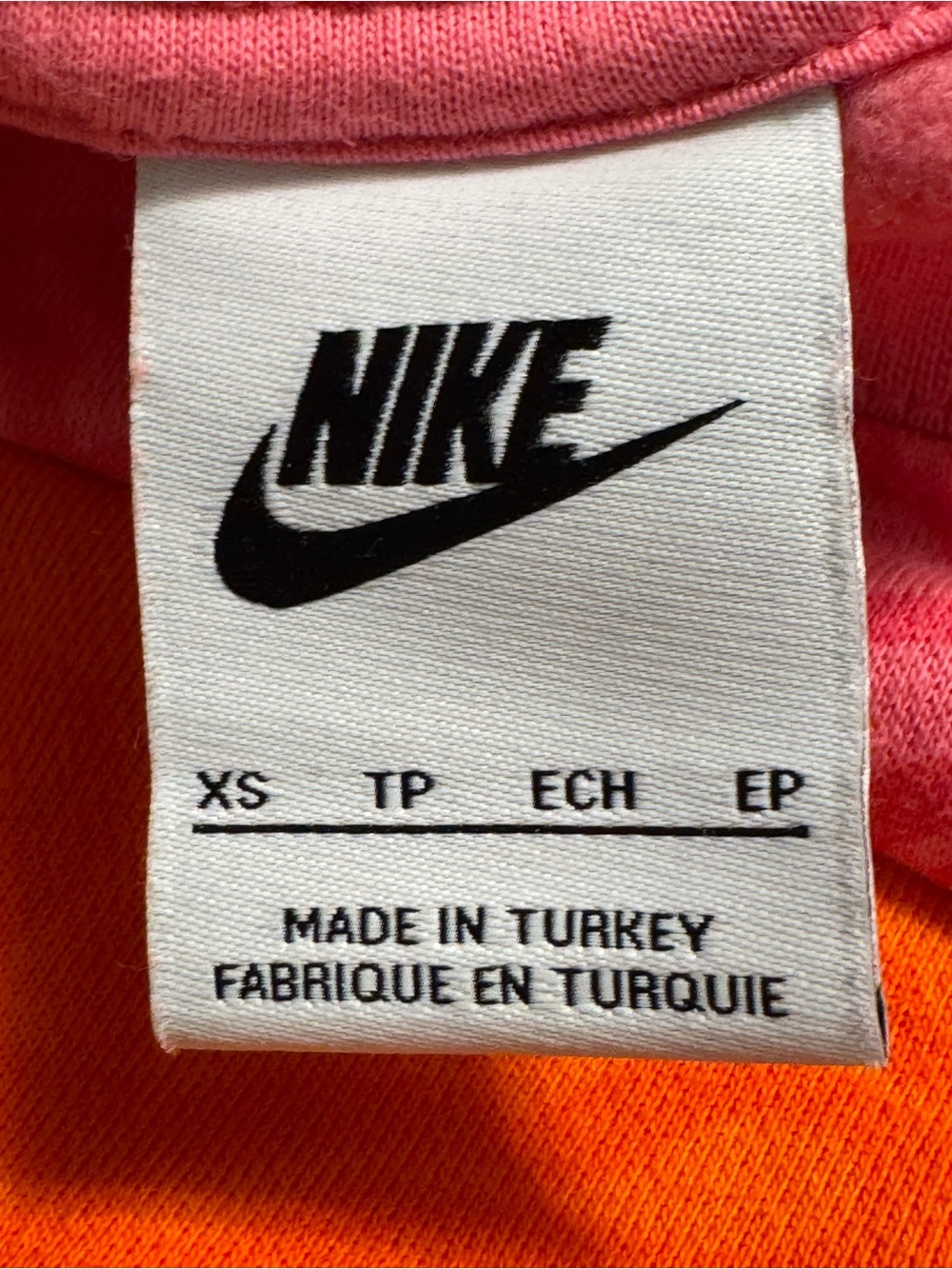 Nike Pink and Orange Patterned Crewneck Sweatshirt - Picture 5 of 6